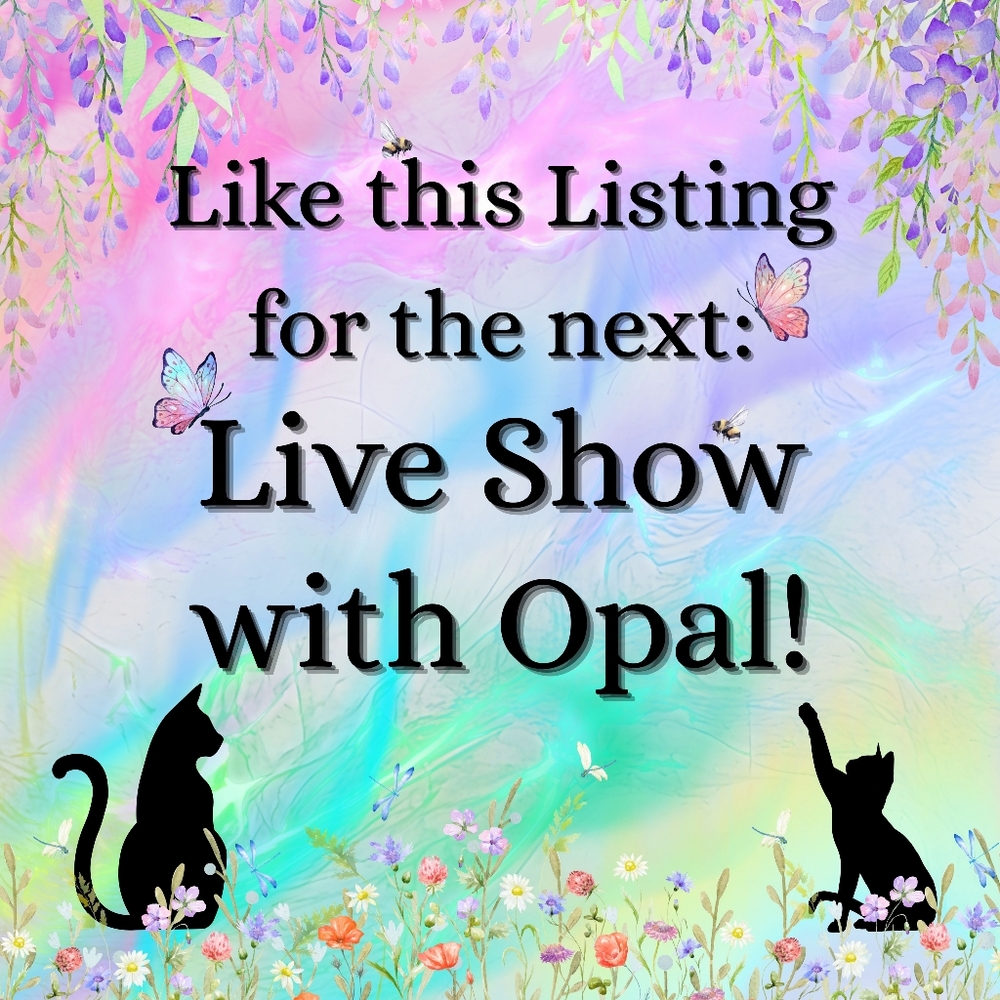 LIVE! LIKE THIS LISTING for ALL MY LIVE SHOWS! I'M LIVE Almost every FRIDAY!🌸🐈
